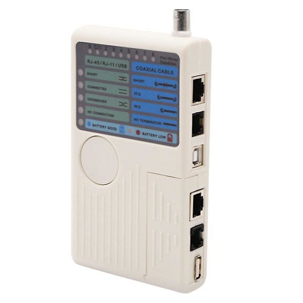Hot Rj11 Rj45 Usb Bnc Lan Netværkskabel Tester Fjernbetjent Lan Kabel Tracker Detektor 4 I 1 Hurtig Tester Værktøj