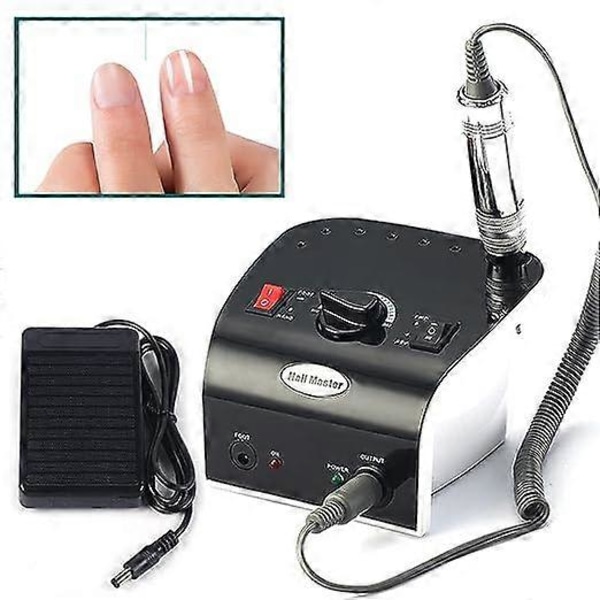 Negleklipper Pedikyr Manikyr Sett Neglekunstklipper 35000RPM 35W Fotpleieenhet DIY Hjemme Neglestudio