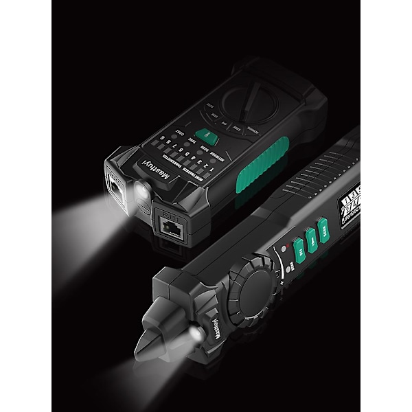 Lan Kabel Poe Trådtestare Digital LCD Cat5 Cat6 Test Telefonnätverks Trådspårare Rj45 Rj11 Toner Verktygsdelar Fy8172