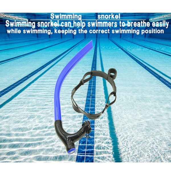 Silikone Svømning Front Åndedrætsrør Dykkertræning Voksne Snorkeldykkerør Svømning Scuba Di