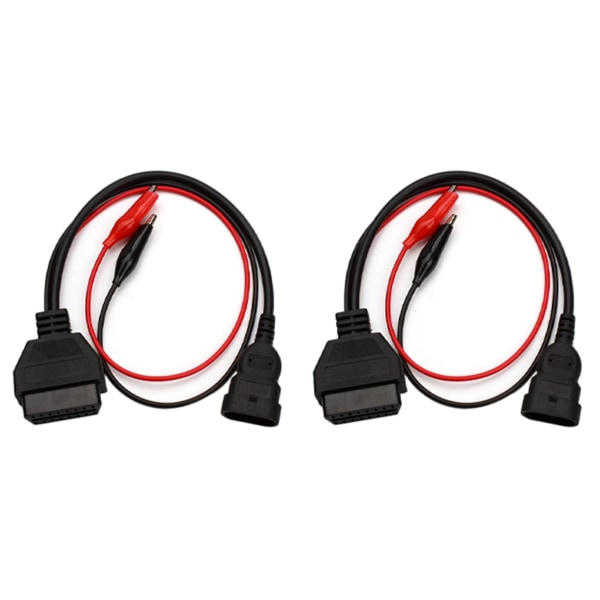2x För 3 Pin Alfa till 16 Pin Obdii Obd2 Obd-ii Connector Adapter Auto Car Kabel Obd för Diagnostisk C