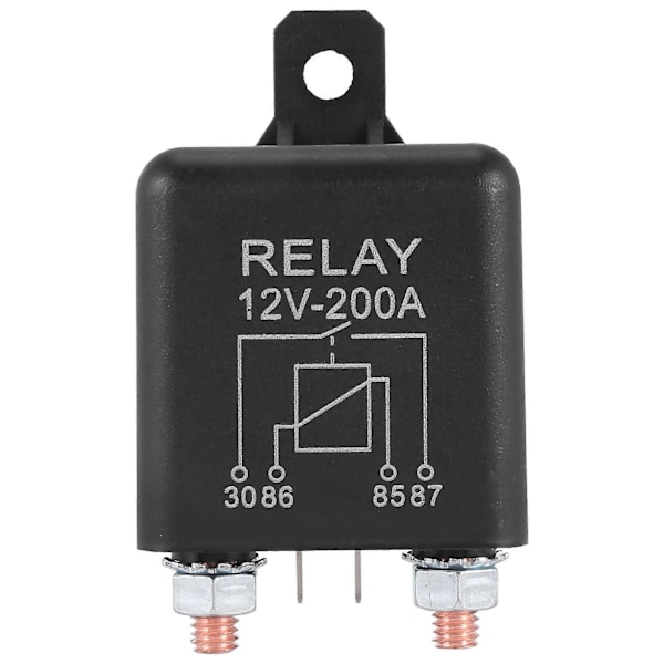 12V 200A Normalt Åben 4-bens Relæ - Tungt Pligtsæt Automotive Marine Split Charge