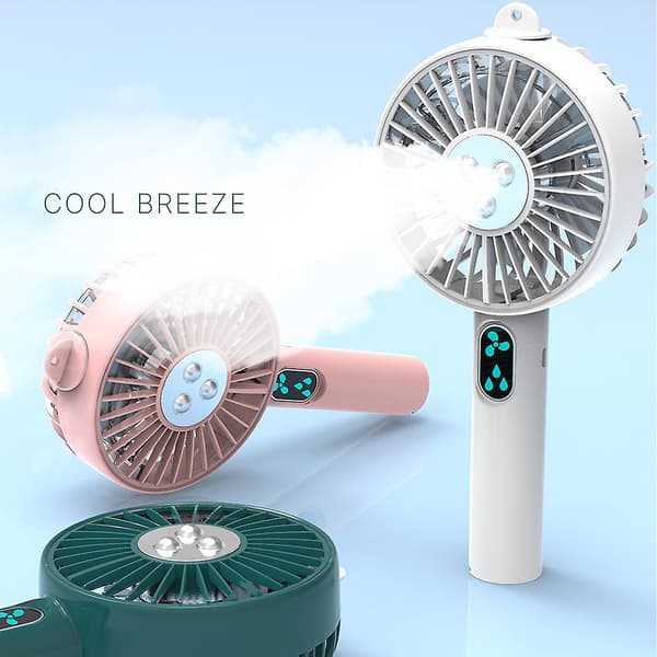 Mini Bærbar Håndholdt USB Genopladelig Mist Sprøjte Desktop Luftkøler