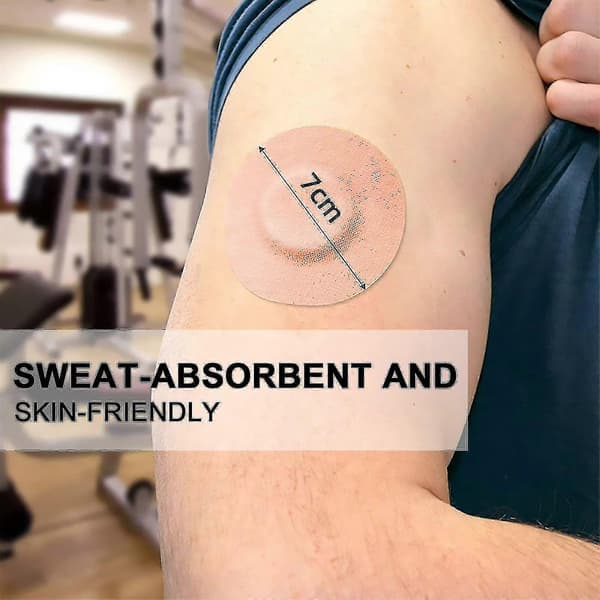 30 stk. Sportssensorplaster, pustende sterke selvklebende sensorlapper med vanntette selvklebende lapper, sensorfikseringstape