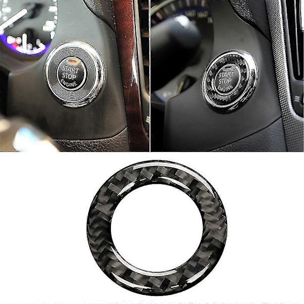 Motor Start Stopp Knapp Panel Skydd För Infiniti Q50 Kolfiber