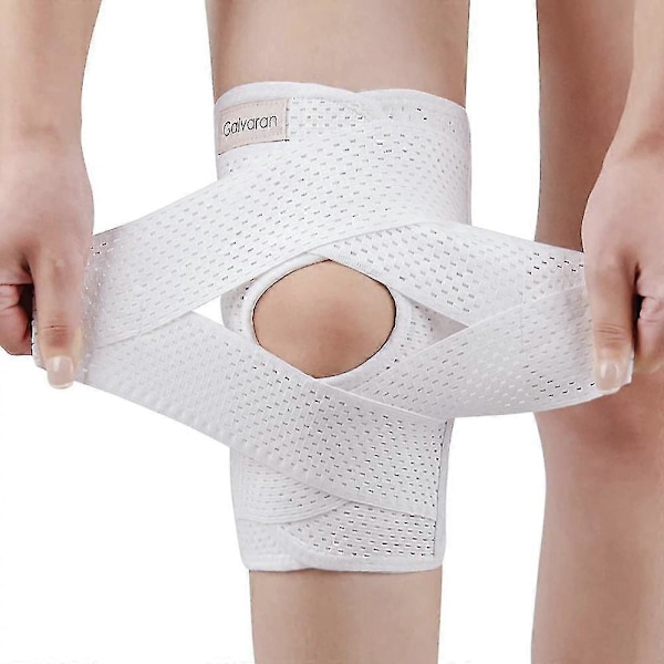 Galvaran Knæbandage med Sidestabilisatorer til Meniskskader, Knæsmerter, ACL, MCL, Gigt Skadesrestitution - Justerbar & Åndbar Knæstøtte