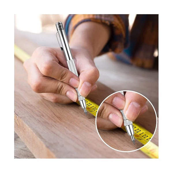 Tungsten Carbide Scriber, Aluminium Carbide Scriber Pen med magnet, Etsning Gravering Pen med Clip Scribe Tool