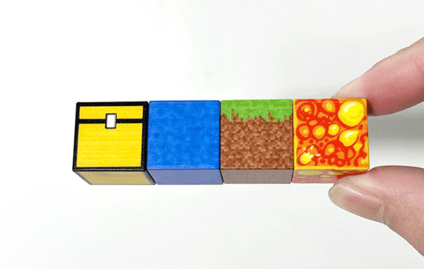 Minecraft Byggeklodser med 32 seks-sidede magnetiske terninger (malm) ore