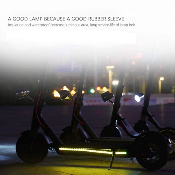 Vanntett elektrisk scooter Sammenleggbar Led Strip-lys For Skateboard, Scooter, Festdekorasjon For