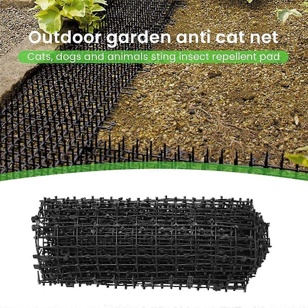Matte med pigger, Hunde Dyre Pigger Avskrekkende Matte, Innendørs Utendørs Matte for Hage, 2M x 0