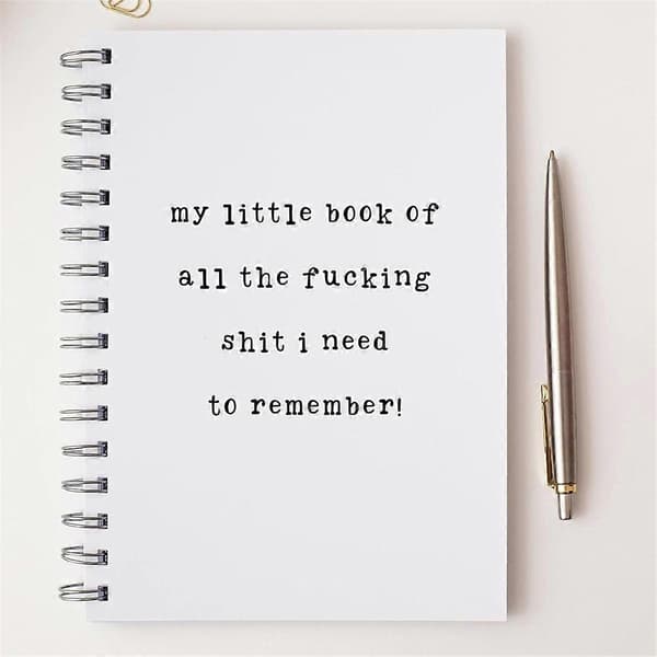Morsom Glemsk Notatbok, Morsom Notatbok Gave, Morsom Journal Planner