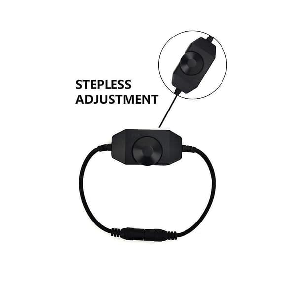 3st Dc12v-24v Ljusdimmer Strömbrytare 2a Pwm Dimmer Kontroller Inline Dimmer Strömbrytare För Led Vit