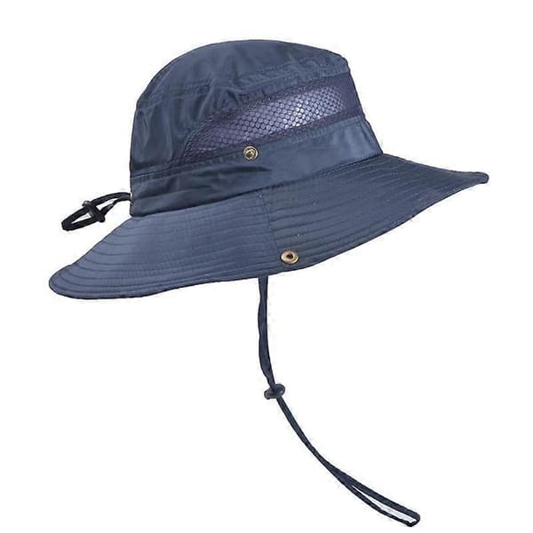 Udendørs Hat Solbeskyttelse Bredskygget Solhat Med UV-beskyttelse Vandrehat Navy blue