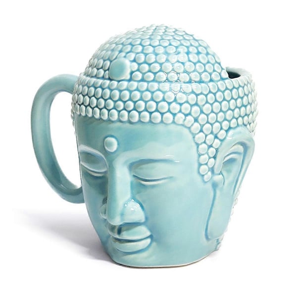 Kaffekopp Tathagata Buddha Form Tålig Buddha-huvud Kopp Buddha Huvud Kopp Keramisk Kopp