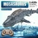 Fjernstyret dinosaur til børn Mosasaurus dykkerlegetøj RC båd med lys spray vand til swimmingpool sø badeværelse Ocean Protector badelegetøj
