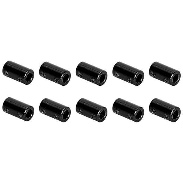 10 stk. Akselkobling Steppermotorkobler 14 mm Diameter 25 mm Længde Samlingsstykke 5x8 mm / 0,2x0,31 tommer Sort