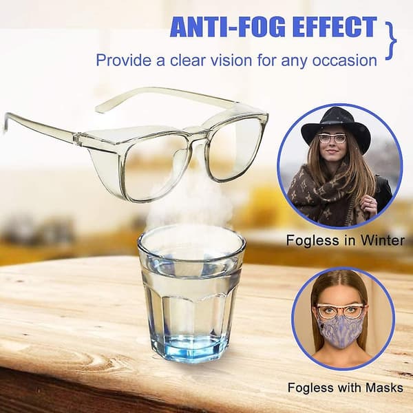 Sikkerhedsbriller Goggles Antidug Øjenbeskyttelse Sikkerhed Transparente Brune