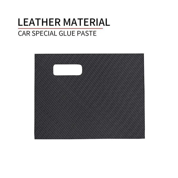 Bil Kolfiber Läder Förvaringshandskfacksskydd Pad Anti- Pad Anti-smuts Pad Mat Cover För 3 A