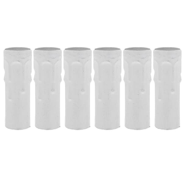 6 stk. Lysekrone Stearinlys Ærmer E14 Lysfatninger Dæksler Candelabra Base Dæksler
