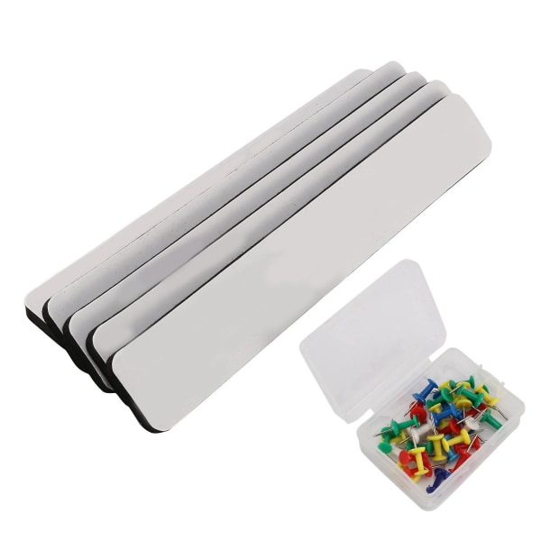 Combo Bulletin Board Strips - 5 sorte selvklæbende bagside magnetisk metal filtstift, hjemmekontor Me