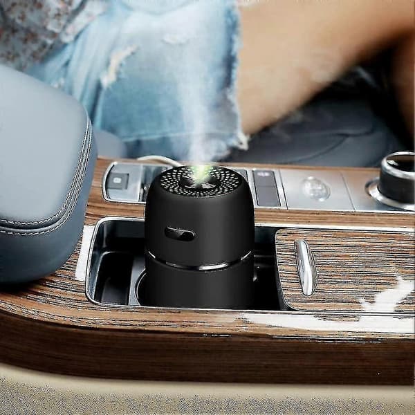 Bil Diffuser, Bil Diffusere Til Æteriske Olier, USB Bil Luftfugter, 200 Milliliter Mini Bærbar Luftfugter Luftrenser Med 7 Farver Led Natlys