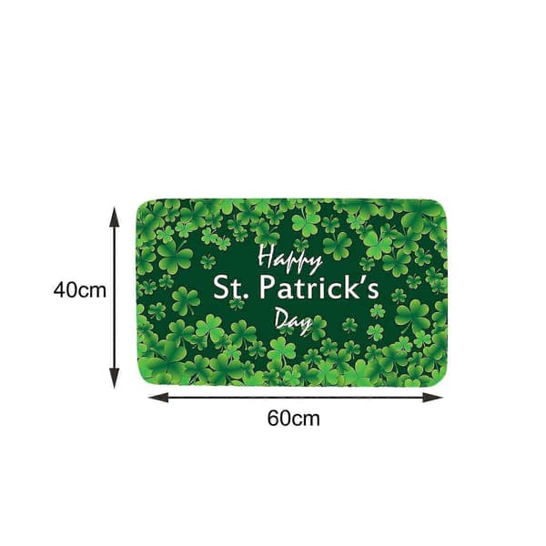 St. Patricks Dag Velkomst Dørmåtter Hjemmetæpper Indretning Tæppe Stue Tæppe