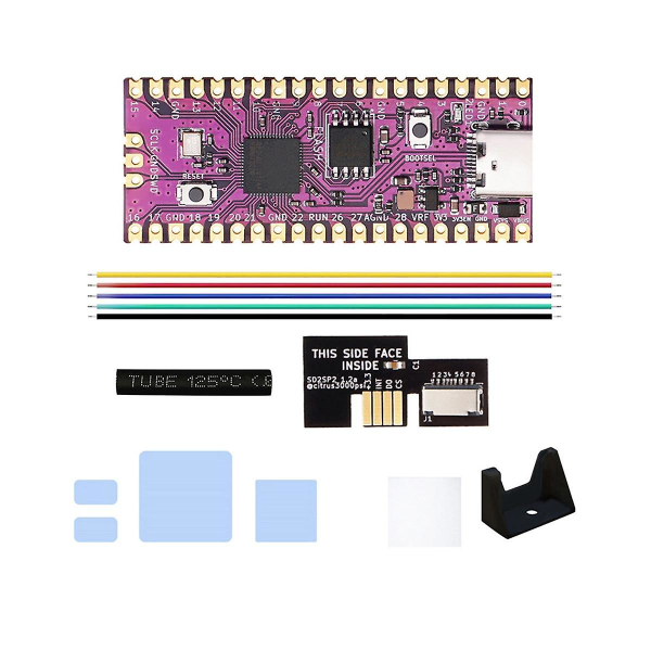 For Raspberry Picoboot Board Kit+sd2sp2 Rp2040 Dual-core 264kb Sram+16mb Flash-minneutvikling B
