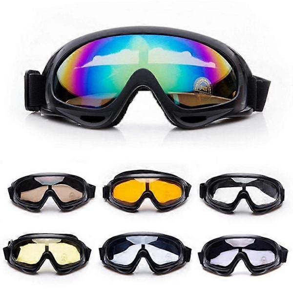 Skibriller / Snowboardbriller med UV-beskyttelse - Flerfarvet Sort