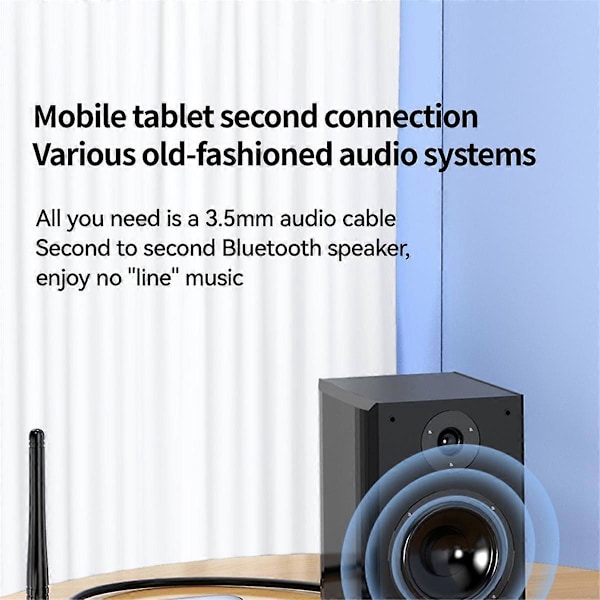 Bluetooth Audio Receiver Transmitter NFC AUX 2RCA U-Disk TF 6.5 Mic Coaxial Optical DSP Decoding HIFI Trådløs Adapter A