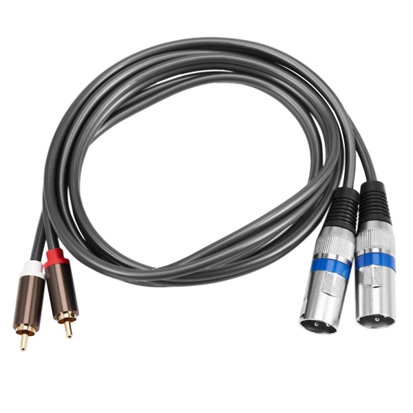 1,5m Dobbel RCA Hunn til XLR Hunn Kabel 2 XLR til 2 RCA Plugg Adapter HiFi Stereo Audio Forlengelseskabel