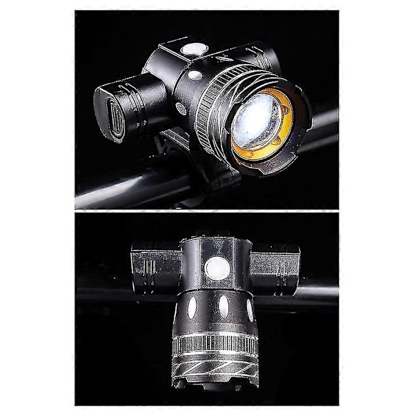 Oppladbare LED sykkellykter, LED sykkellys foran, Sykkellykter med superkapasitet 5000 lumen 3 justerbare moduser Vanntett frontlykt for terrengsykkel
