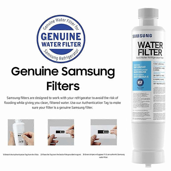 3-pak køleskabs vandfilter til Samsung DA2900020B kvalitet