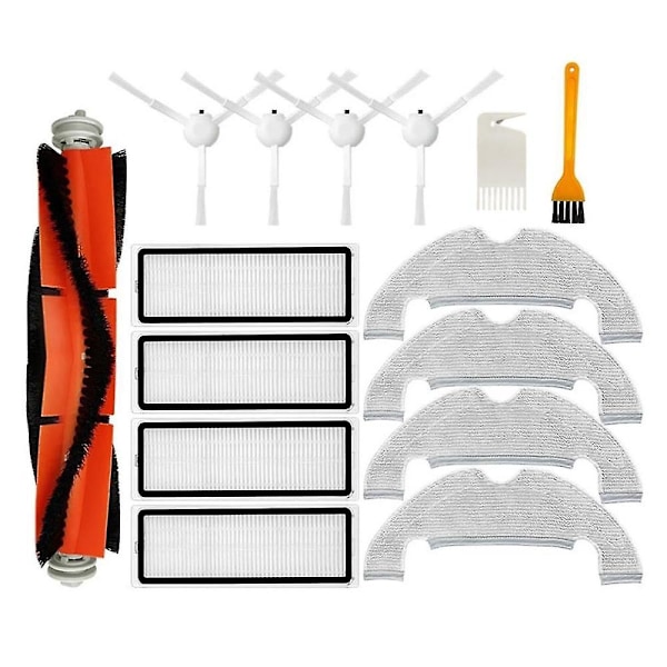 För D10 Plus Rls3d, Z10 Pro, L10 Plus Robotdammsugare Huvudsidoborste Hepa Filter Moppdynor