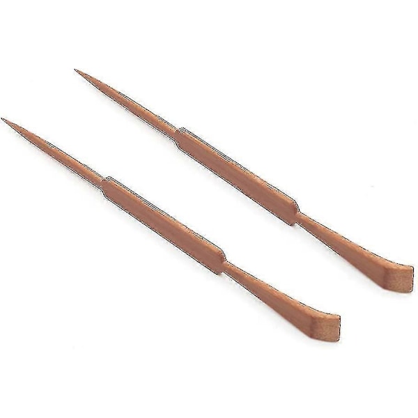3-delad Formad Matcha-sked i Bambu för Kung Fu-te