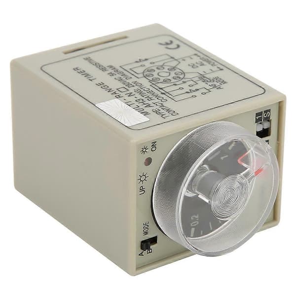 Forsinkelsestidsrelæ Mini Multi Tidsperiode Justerbar A B Mode AH3 NA AC220V 50/60Hz YEMAA