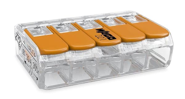 Wago 5-johtiminen Compact-liitäntäliittimet (10 kpl) 221-415Compact-liitäntäliittimet