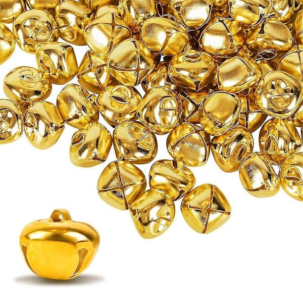 Jingle Bells, 200 stk. Klokker til Håndværk 0,6 tommer Små Jingle Bells, DIY Mini Klokker i Bulk, Høj Lyd Ji