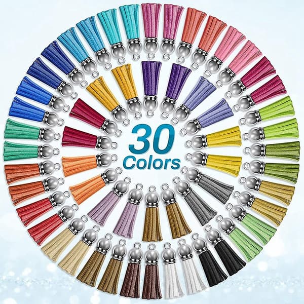 350 stk Akryl Nøglering Blanks til Vinyl med Blanks, Kvaster, Springringe, Nøgleringe til