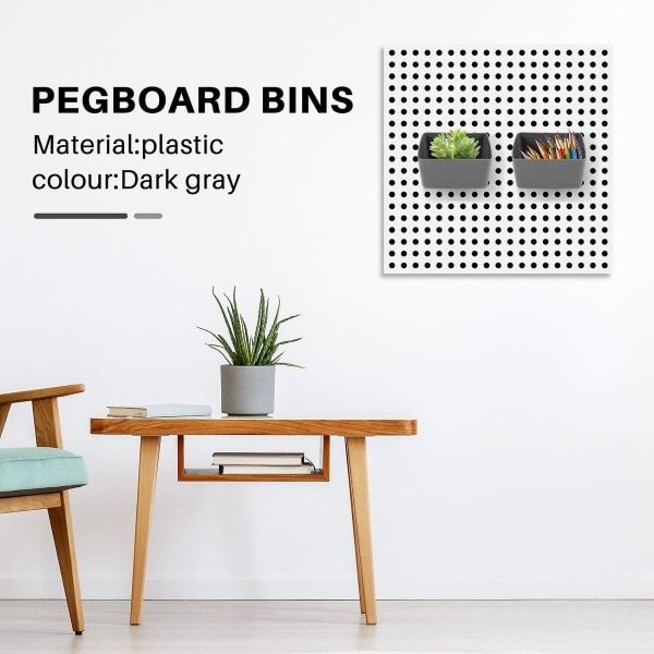 10 st Pegboard-lådor, Pegboard-lådkits, Pegboard-korgförvaring, Pegboard-tillbehör