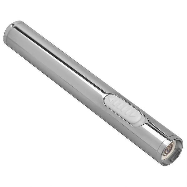 Oppladbar Dual Arc USB Vindtett Elektrisk Lighter for Sigaretter - Sølv