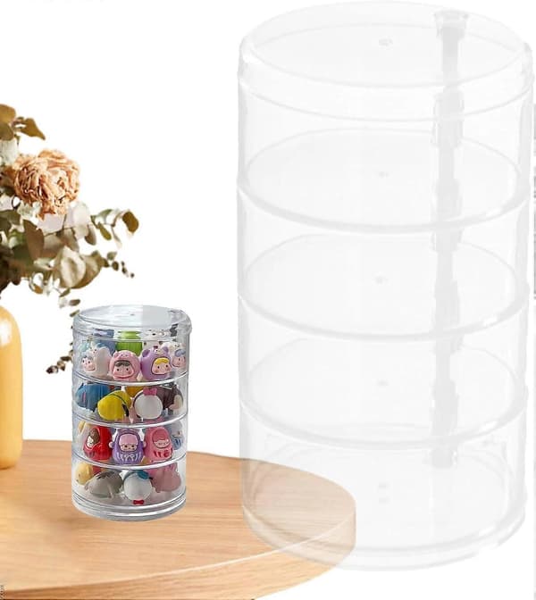 Akryl Rack, Display Rack, Transparent Holder, 1 Sett Displaystativ Akryl