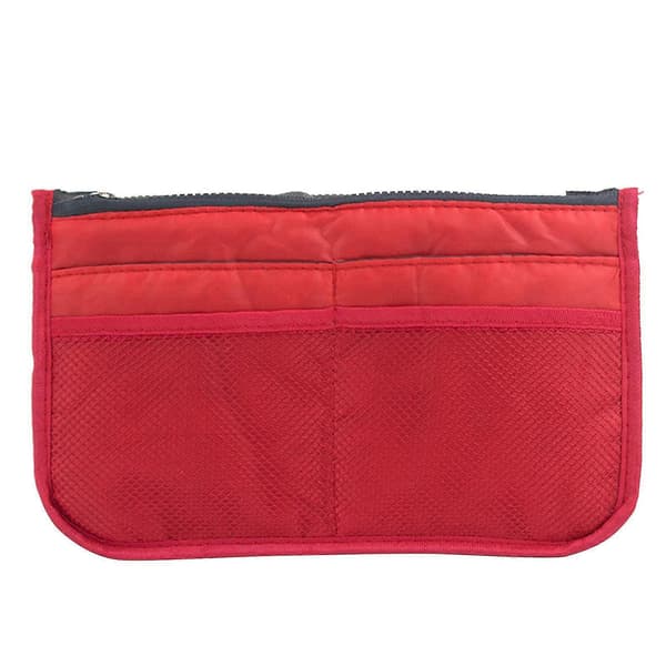 Bærbar Multifunktionel Dobbelt Lynlås Opbevaringstaske Kosmetik Organizer Holder