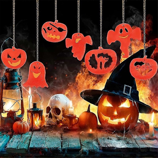 Halloween Græskar Spøgelse Hængende Skilt Resin Form Nøglering Vedhæng Silikoneform