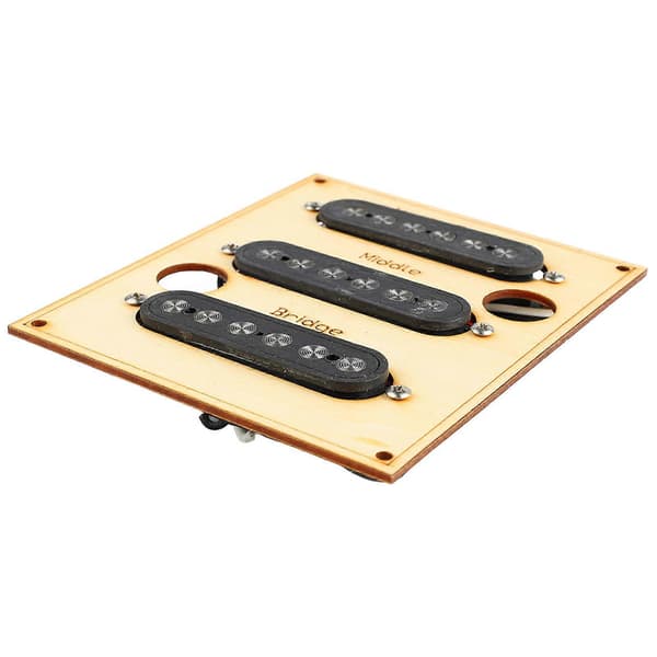 Guitar Pickup Set Svart Støyfri 6 Lydhull Elektrisk Gitar Single Coil Pickup Set