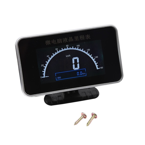 Bil lastebil 12v/24v 2 i 1 funksjoner Digital hastighetsmåler Hastighetsmåler+kilometerteller Måler LCD-instrumentpanel+alarm LCD-måler