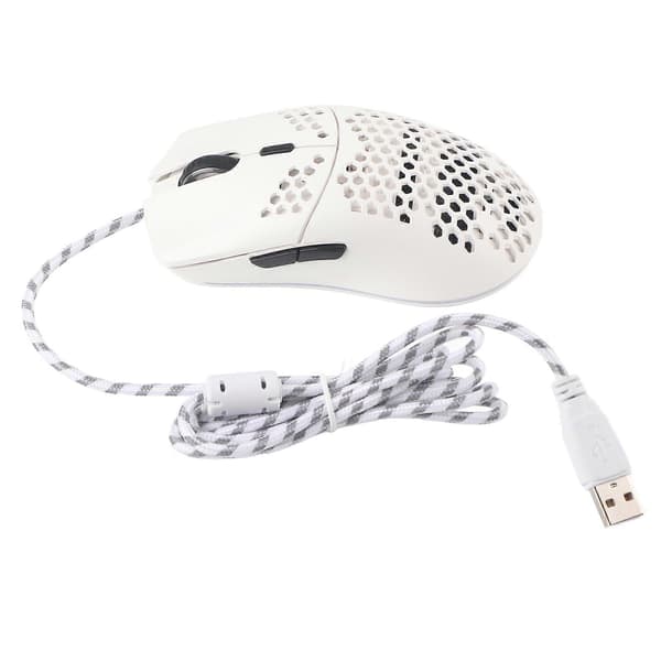 Mus RGB Kablet Gaming 6400DPI Honeycomb Hul Design Datatilbehør YEMMA