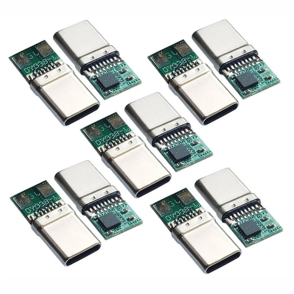 10 kpl Pikalatausmoduuli Pd/qc Decoy Board Pd 2 3.0 DC laukaisukaapeli USB Type-c Urosliitin Qc4 Charg