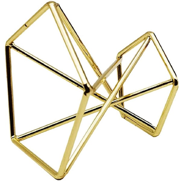 6 stk Geometriske Luftplanteholdere Luftplanter Stativ Metall Plante Stativ Plantehyller Himmeli Dekor Ti