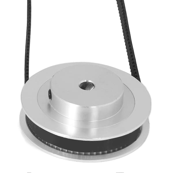 Timing Pulley Sæt 20 Tænder 60 Tænder Aluminium Synkront Hjul med 280mm Længde 6mm Bredde Timing Bælte til 3D Printer 5mm/0.2in Boring