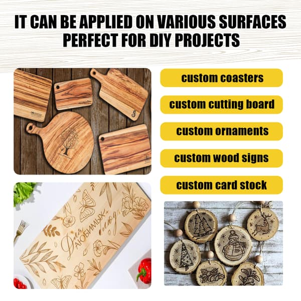 2 stk. Jue-Fish træbrændingsmarkør DIY træunderlag skærebræt pyrografipen træbrændingsmarkør 2Pcs